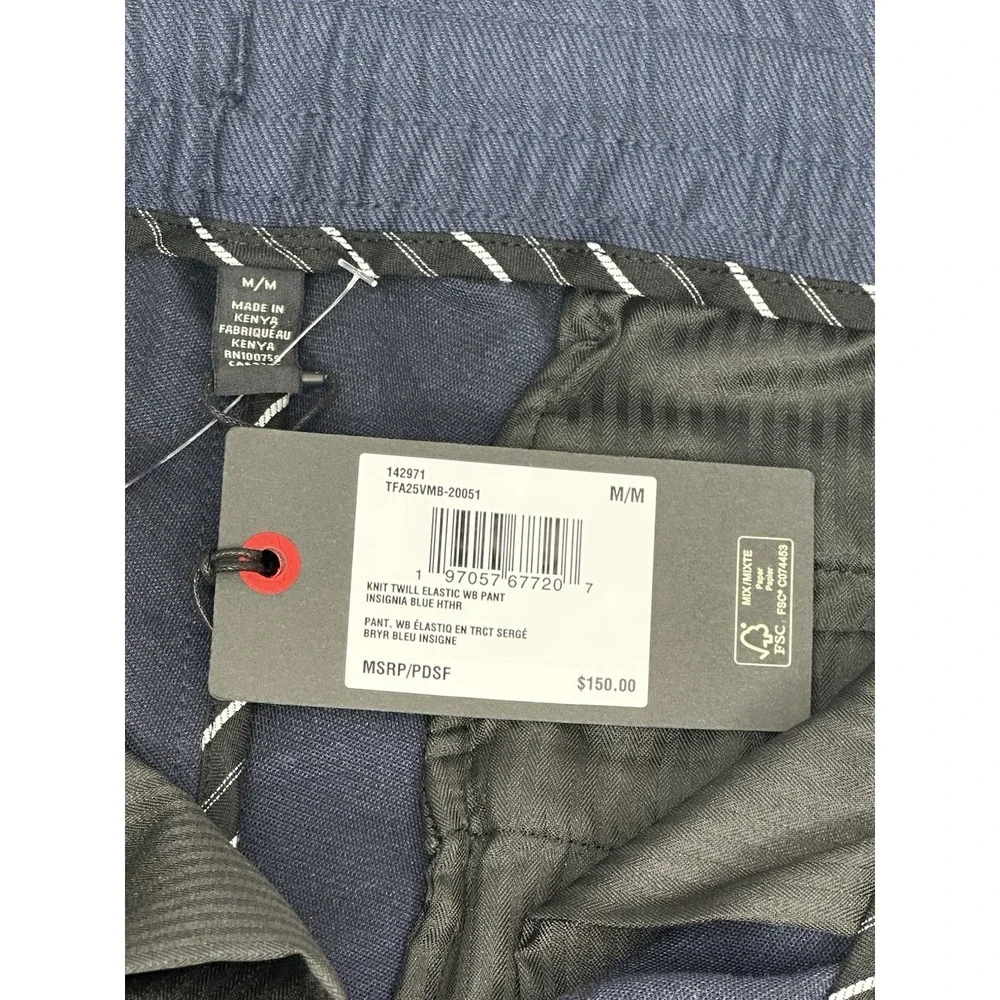 Ted Baker London Mens Navy Blue Straight Twill Drawstring Trousers Sz Med NWT